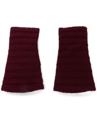 Lisa Yang - Ribbed-Knit Fingerless Gloves - Lyst
