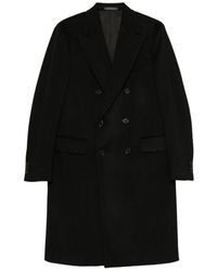 Caruso - Double-Breasted Peaked-Lapel Coat - Lyst