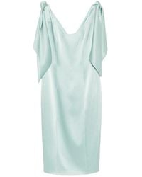 Fely Campo - Draped Midi Dress - Lyst