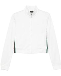 Gucci - Web-Stripe Zip-Up Cardigan - Lyst