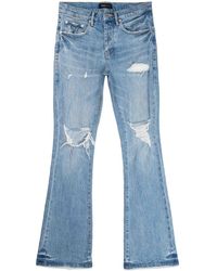 Purple Brand - Brand Distressed Bootcut Jeans - Lyst