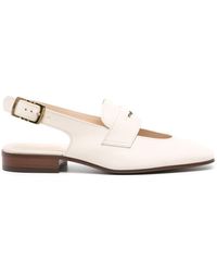 Tod's - Slingback Leather Loafers - Lyst
