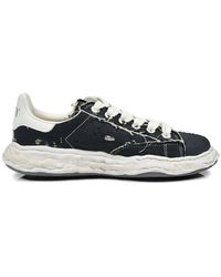 Maison Mihara Yasuhiro - Charles Og Sole Ripped Overdye Canvas Low-Top Sneakers - Lyst