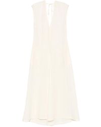 Covert - V-Neck Back-Tie Maxi Dress - Lyst