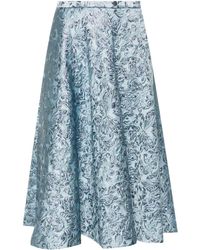 Gucci - Jacquard-pattern Midi Skirt - Lyst