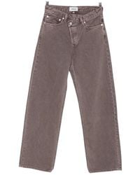 Agolde - Criss-Cross Straight-Leg Jeans - Lyst