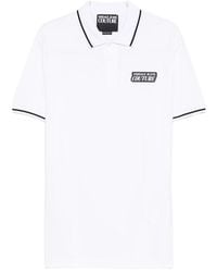 Versace Jeans Couture - Logo-Print Polo Shirt - Lyst