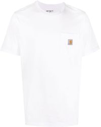 Carhartt - T-shirts And Polos White - Lyst