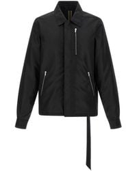Rick Owens - Zip-Front Shirt-Collar Shirt Jacket - Lyst