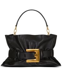 Balmain - Medium Anthem Belt-Detail Shoulder Bag - Lyst