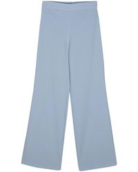 Fely Campo - Zipped Straight Trousers - Lyst