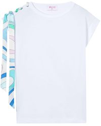 Emilio Pucci - Marmo-Print Cotton T-Shirt - Lyst