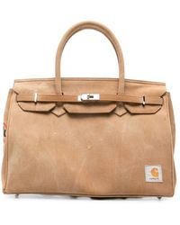 ANOTHER CHANCE - Logo-Patch Buckled Tote Bag - Lyst
