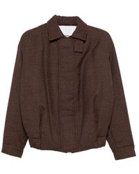 Costumein - Houndstooth-Pattern Zip-Up Jacket - Lyst
