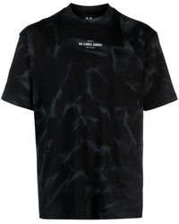 44 Label Group - Smoke-Effect Logo-Print T-Shirt - Lyst