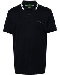 BOSS - Rubberised-Logo Polo Shirt - Lyst