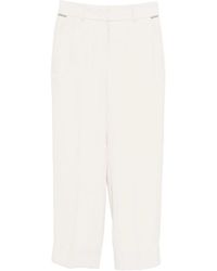 Peserico - Neutrals Trousers - Lyst