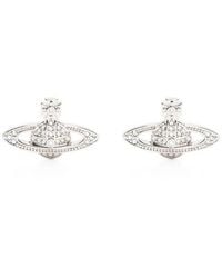 Vivienne Westwood - Mini Bas Relief Orb Crystal-Embellished Earrings - Lyst