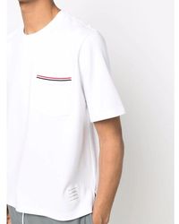Thom Browne - Oversized Crewneck Cotton T-Shirt - Lyst