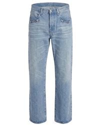 Gucci - Horsebit Whiskered Jeans - Lyst