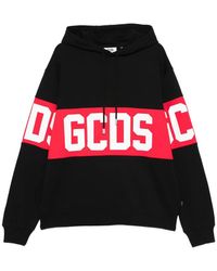 Gcds - Logo-Stripe Hoodie - Lyst