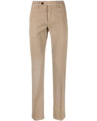 Canali - Mid-rise Straight-leg Chinos - Lyst