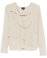 Giorgio Armani - Sweater Neutral V-Neck - Lyst