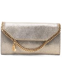 Stella McCartney - Falabella Chain-Trim Clutch Bag - Lyst