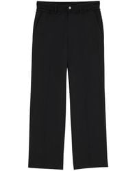 MM6 by Maison Margiela - Frayed-Waistband Trousers - Lyst