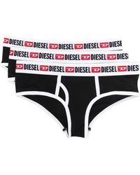 DIESEL - Ufpn-Oxy Logo-Waistband Briefs (Pack Of Three) - Lyst