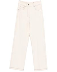 Max Mara - Straight Leg Seam Jeans - Lyst