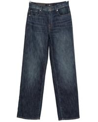 7 For All Mankind - Stovepipe Belt-Loop Jeans - Lyst