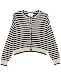 Lisa Yang - Marit Striped Cashmere Cardigan - Lyst
