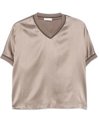 Panicale - V-Neck Blouse - Lyst