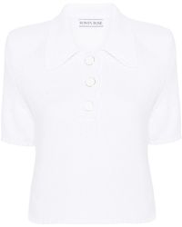 ROWEN ROSE - Logo-Embroidered Polo Shirt - Lyst