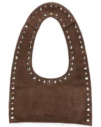 GIMAGUAS - Mini Franca Studded Suede Shoulder Bag - Lyst