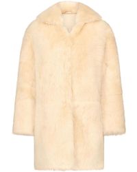 Loulou de Saison - Ruben Spread-Collar Lamb-Fur Coat - Lyst