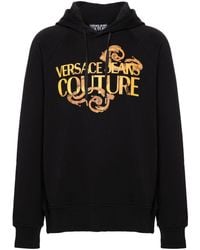 Versace - Watercolour Couture-Logo Hoodie - Lyst