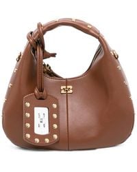 Ganni - Mini Hobo Stud-Embellished Tote Bag - Lyst