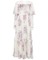 Raquel Diniz - Marisol Floral-Print Ruffled Maxi Dress - Lyst