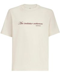 Brunello Cucinelli - Neutrals T-Shirts & Vests - Lyst
