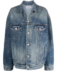 womens balenciaga denim jacket