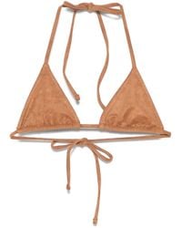 Frankie's Bikinis - X Bella Hadid Suede Triangle Bikini Top - Lyst