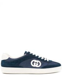 Gucci - Suede Leather Sneakers - Lyst