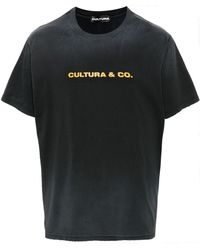 Cultura - Logo-Print Cotton T-Shirt - Lyst