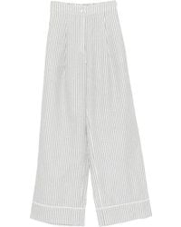 Riviera - Striped-Pattern Pants - Lyst