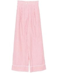Riviera - Striped-Pattern Pants - Lyst