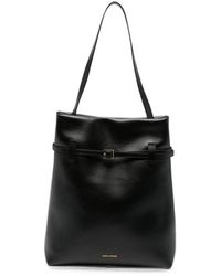 MANU Atelier - Buckle-Detail Leather Tote Bag - Lyst