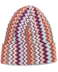 Missoni - Zigzag Knit Beanie Hat - Lyst