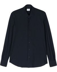 Mazzarelli - Tonal Stitching Cotton Shirt - Lyst